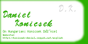 daniel konicsek business card